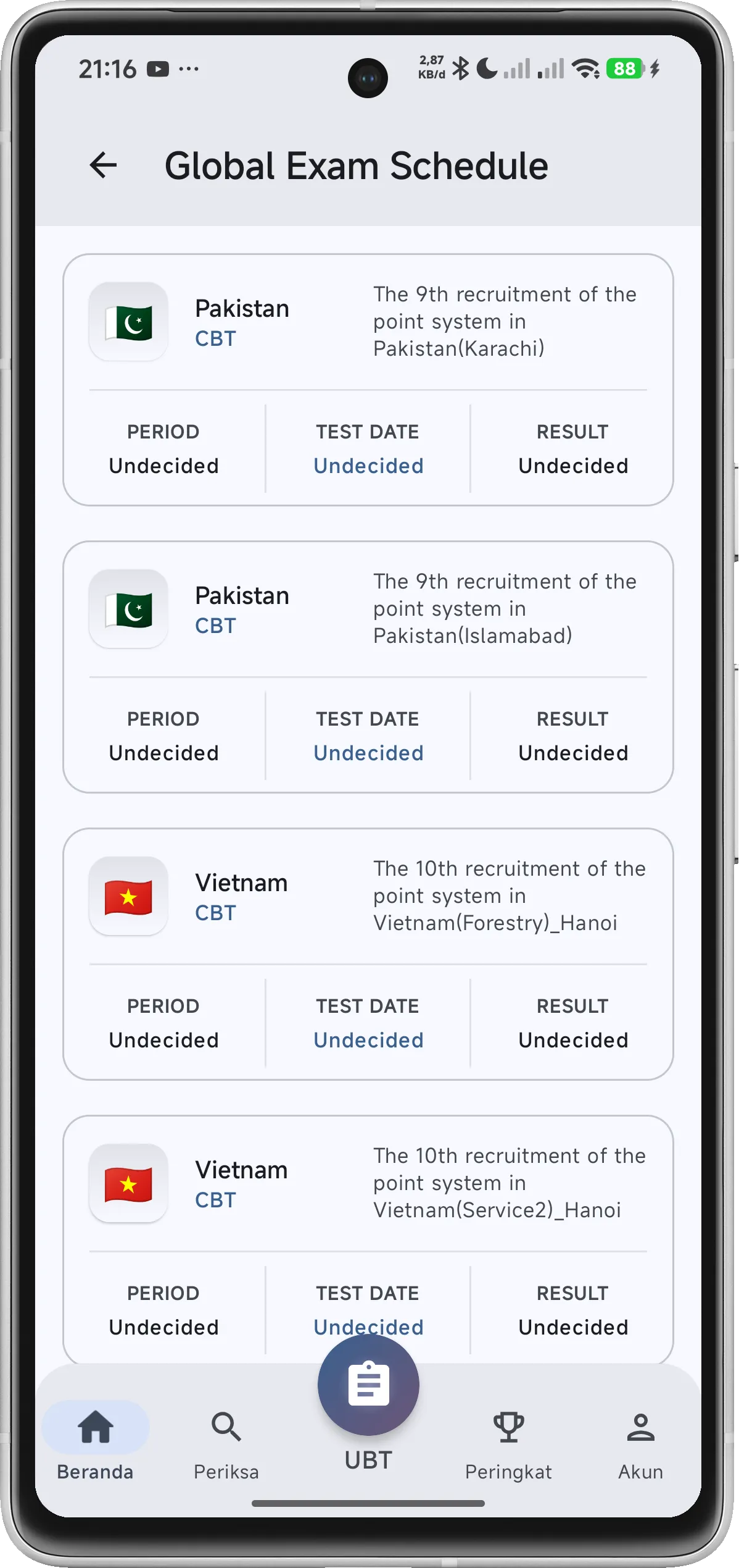 Question Interface